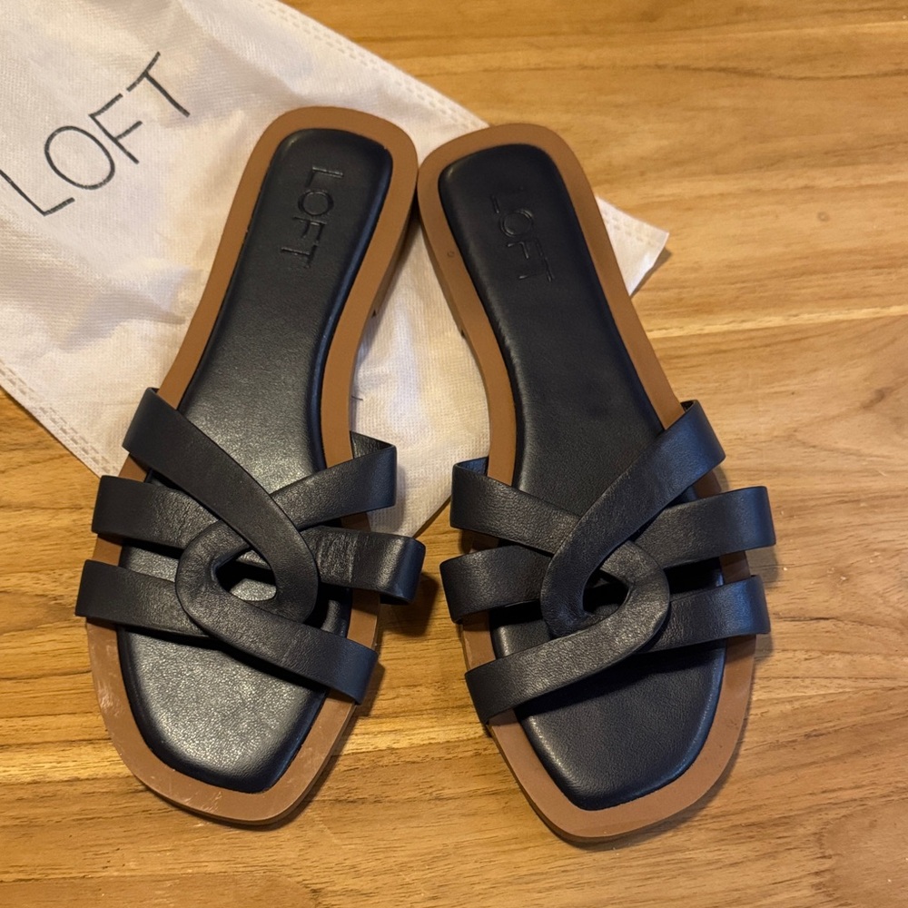 LOFT Black Strappy Women's Sandals